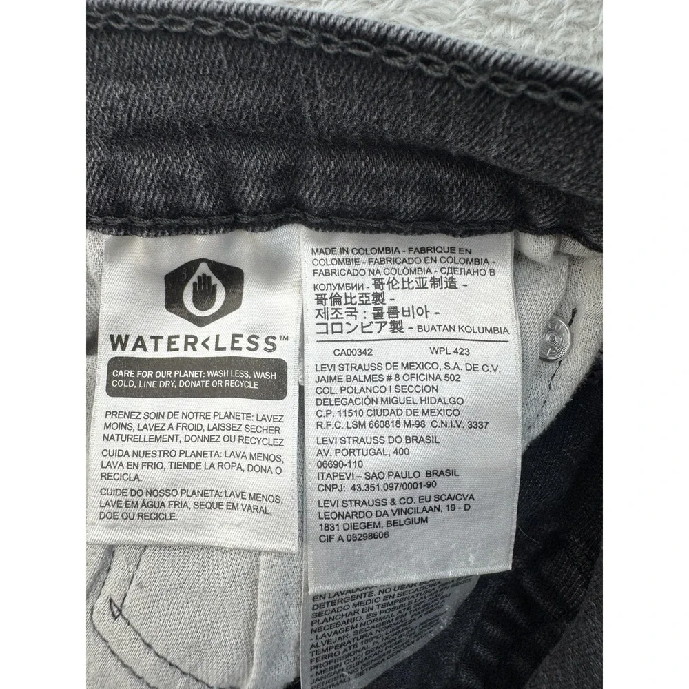 Levi's 559 Men's Jeans 33x30‎ Relaxed Fit Straight Leg Denim Black Cotton